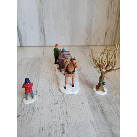 Lemax maple syrup sled Canadian unique village accessory Xmas set - Picture 5 of 7